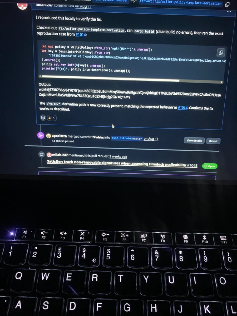jemilah_shittu's tweet photo. It’s about understanding existing projects, communicating clearly, reviewing other people’s work, and learning how to collaborate.
From learning the technology to contributing to the ecosystem. 🚀
#TheBuidlGrid #RustForBitcoin https://t.co/pttYavACNx