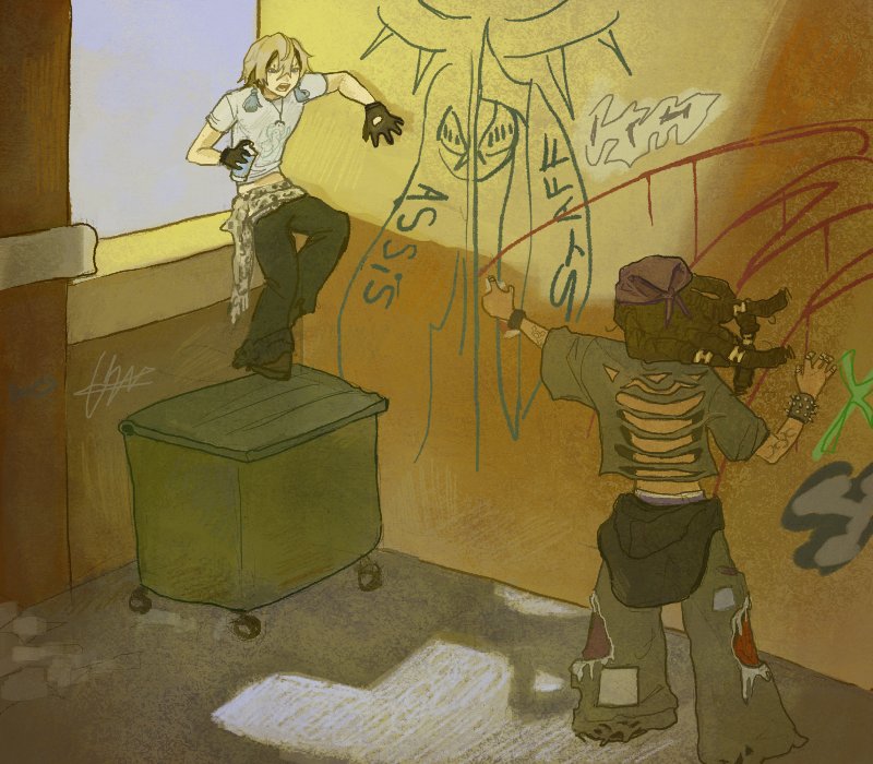 M3rereo's tweet photo. #jankatober day 4 - grafiti https://t.co/tpCpOSOG8K