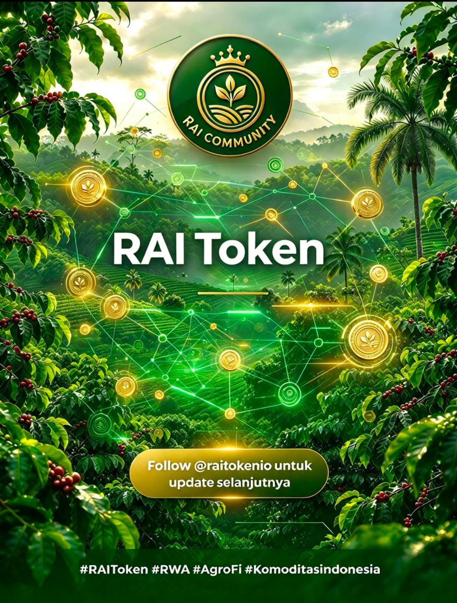 OyenMemeng's tweet photo. Simak dulu penjelasan ini 👇
 
Mengapa Harus RAI Token?
 
Karena RAI Token bukan hanya aset digital, tapi juga cara baru terhubung dengan potensi ekonomi riil dari Indonesia. Tidak peduli siapa kamu dan di mana, kamu tetap bisa ikut andil dalam dalam setiap langkah dan inovasi https://t.co/11jQMzVxA4