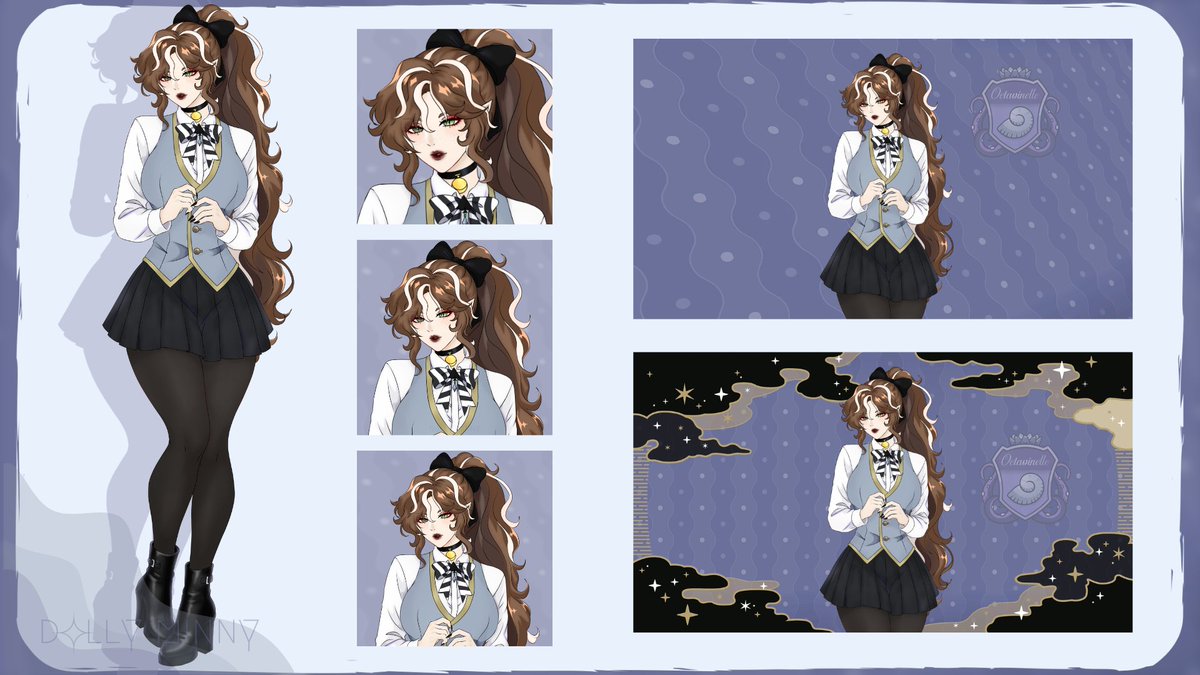 DollyMinny's tweet photo. I finally finished Zéphyre in the TWST style! It's not perfect, but I really love how it turned out!! <3

Fullbody, plus the card version &amp; Groovy!!

#twst #twistedwonderland #oc #zéphyre https://t.co/SCQoFWmBnj