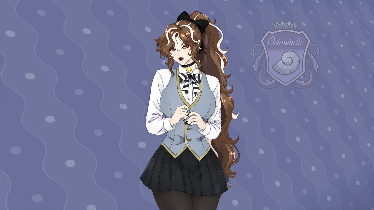 DollyMinny's tweet photo. I finally finished Zéphyre in the TWST style! It's not perfect, but I really love how it turned out!! <3

Fullbody, plus the card version &amp; Groovy!!

#twst #twistedwonderland #oc #zéphyre https://t.co/SCQoFWmBnj