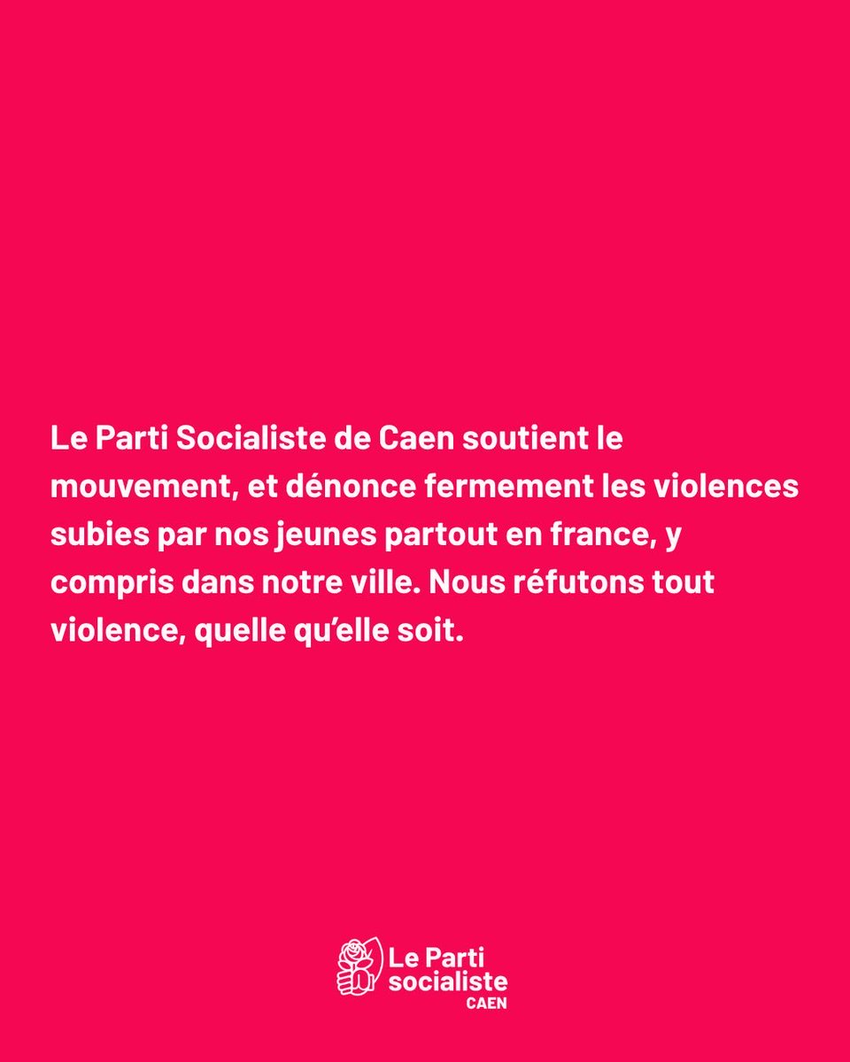 JeremyQueruel's tweet photo. Le Parti socialiste Caen soutient sans réserve le mouvement des lycéens, des étudiants et des personnels éducatifs https://t.co/qhIkbBBi71