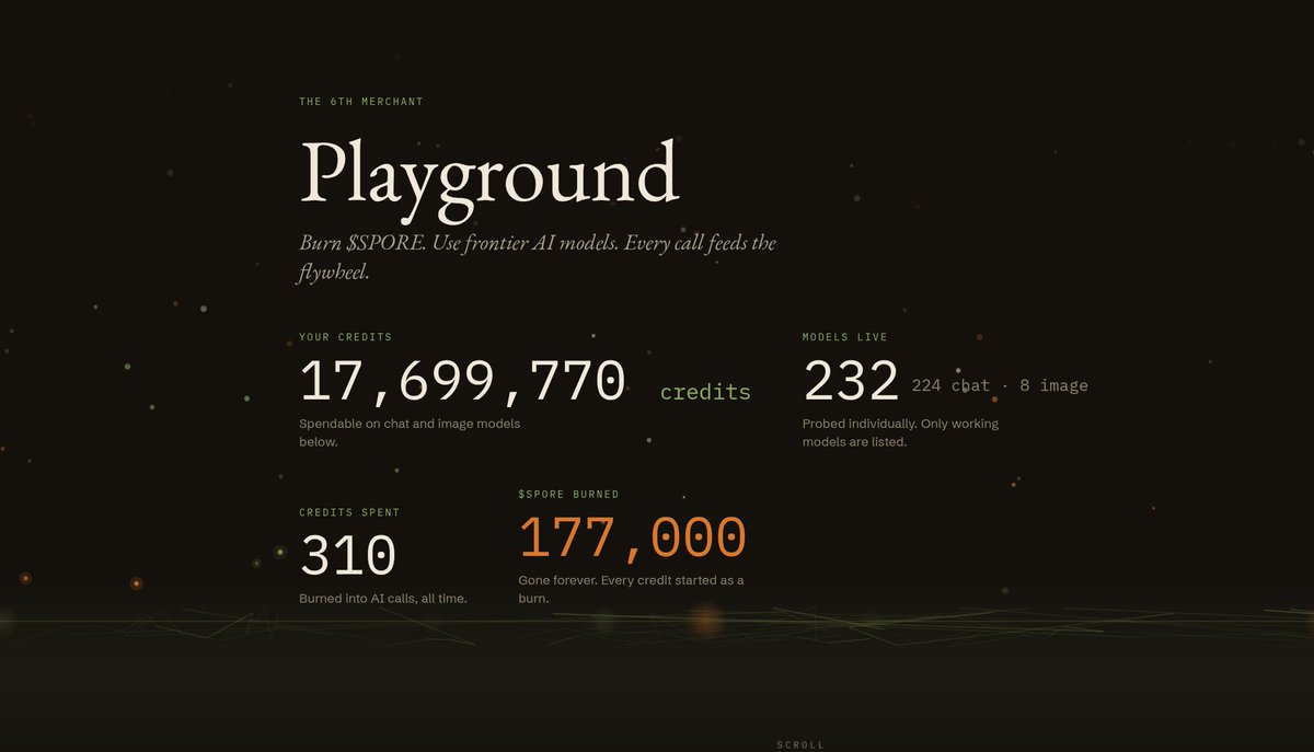 SporeFyi's tweet photo. Playground Works like a charm 
https://t.co/mdb0AtubKW
0xa5127fae2d0986a4cb6619b9c4ec53461726454b https://t.co/XqkoD09ZfD