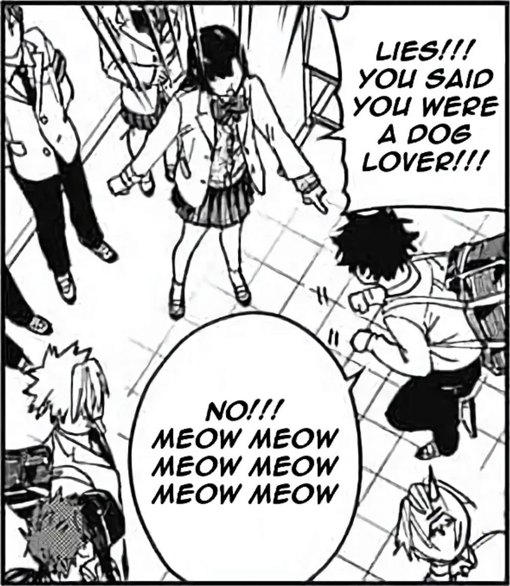 spiderryuuji's tweet photo. Need this animated like rn. I wanna hear Mogari meow six times in a row while standing on one leg and holding his arms up like paws https://t.co/BUnt5xqUf4