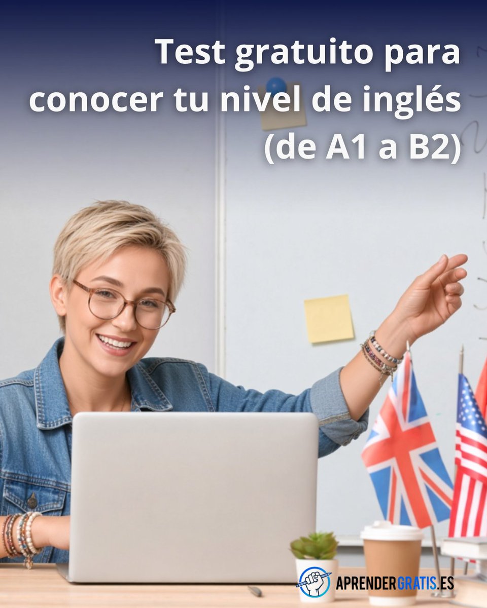 AprenderG's tweet photo. Antes de apuntarte a otro curso de inglés, comprueba desde dónde empiezas.

¿A1, A2, B1 o B2? Haz este test gratuito que he construido y obtén una estimación de tu nivel para elegir mejor qué estudiar.

✅ 100 preguntas de dificultad progresiva
✅ Resultado y explicación de los errores
✅ Sin registro y con progreso guardado

¿Cuál crees que te va a salir? Compruébalo 👇https://t.co/xRH61Dp6rw

♻️ Comparte para ayudar a otros!
