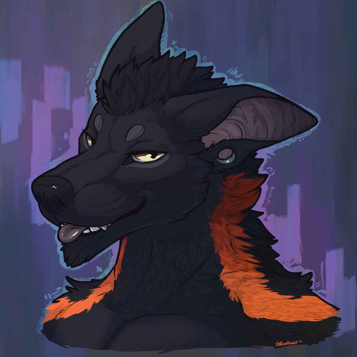 Growlbeast's tweet photo. A sassy malinois HELL YEAH!

This is a throwback style headshot for kngrk9 of their friend's OC. I've been working on some brushes for Clip Studio lately and I feel like I might have something really fun to work with! https://t.co/eAcE5XTVnx