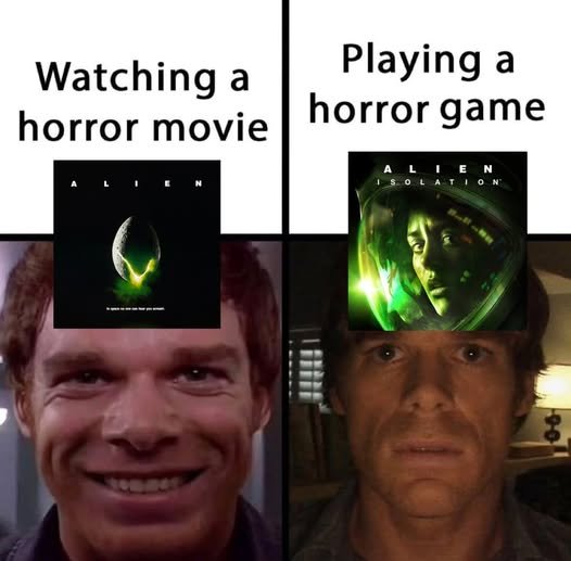 SqueePip's tweet photo. ☕️ Spooky season time. I don't like horror movies, but I love scary games. https://t.co/Q0VNum7LV1