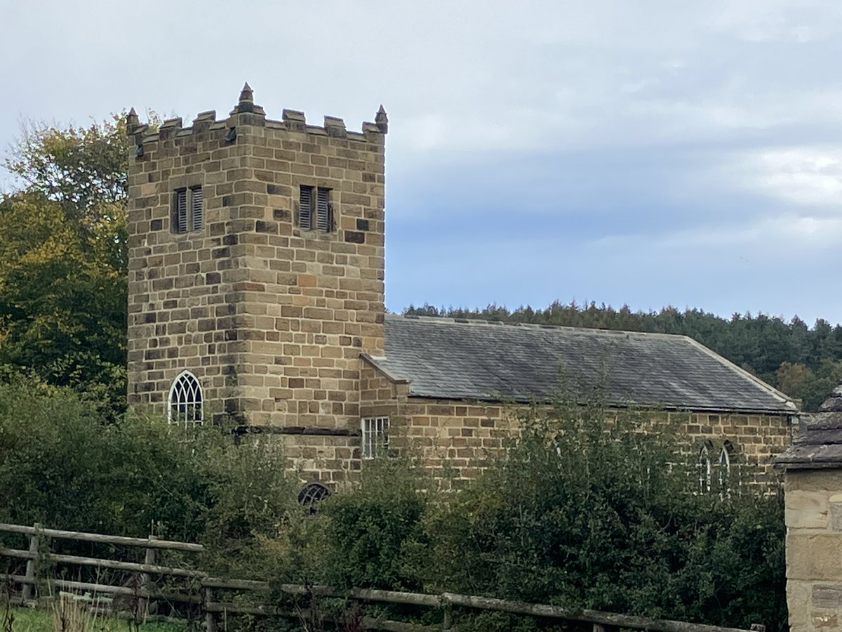 dweller12668's tweet photo. St Helen’s Church, Beamish, Durham. Originally constructed in 1100 AD in Middlesbrough, this Mediaeval Church was transported brick by brick to Beamish, before being reassembled at the site in an identical manner. https://t.co/oko8xcvvUS