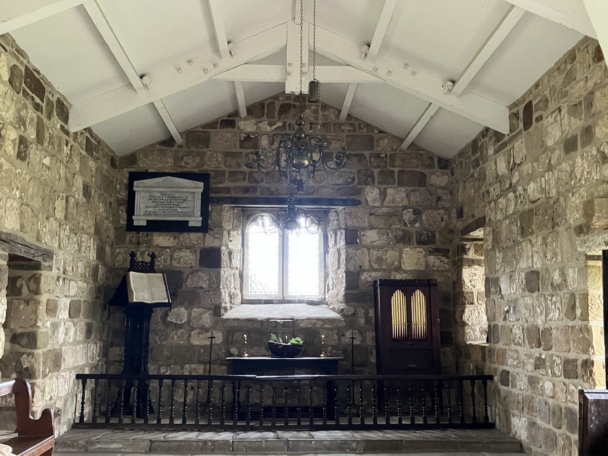 dweller12668's tweet photo. St Helen’s Church, Beamish, Durham. Originally constructed in 1100 AD in Middlesbrough, this Mediaeval Church was transported brick by brick to Beamish, before being reassembled at the site in an identical manner. https://t.co/oko8xcvvUS