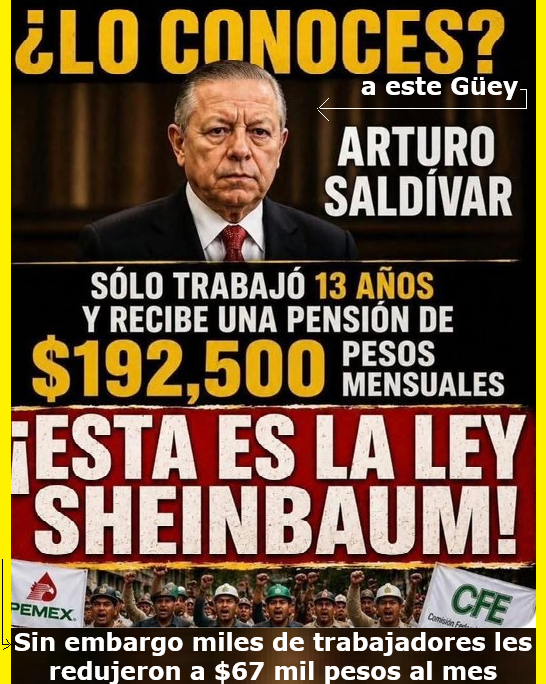 edubacio's tweet photo. .
Este Güey es ni nada menos uno de Tantos Morenistas que Si tienen en verdad pensiones 𝐃𝐎𝐑𝐀𝐃𝐀𝐒 .  Porque existen muchos Privilegiados del régimen Gozando de Pensiones Estratosféricas. 
#NarcoGobiernoDeMorena https://t.co/8Xm5XjDcI5