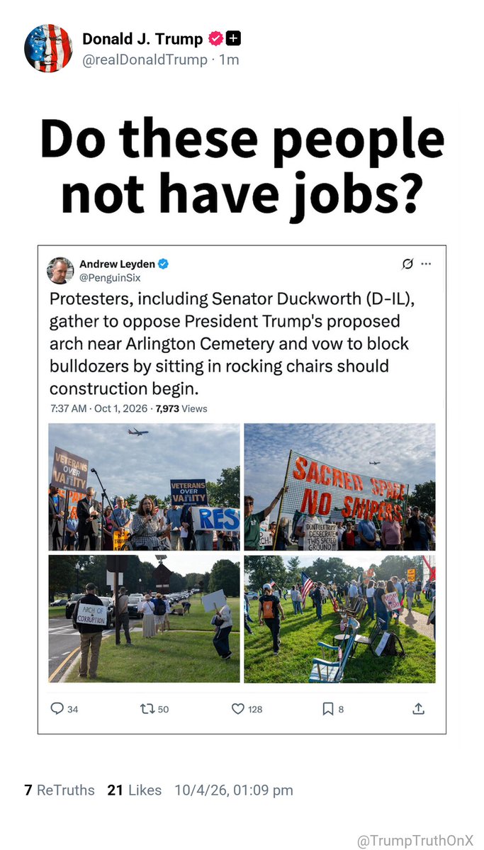 TrumpTruthOnX's tweet photo. New media post from Donald J. Trump

( TS: Oct 4 2026, 1:09 PM ET )​​​​​​​​‍‌​​‌​​‌​‌​‌‌​​‌​​‍​‍‌‌‍​‍‌‍‍​​‌‌​​‌ https://t.co/vg7HTbWJ82