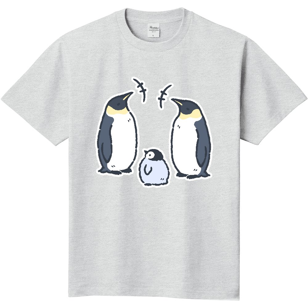 uptmarketshop's tweet photo. ゆるいコウテイペンギン 親子|UP-Tマーケット
親子ペンギン、会話はふわふわ！寒さも和む。
https://t.co/NMfxI0wXbP
#親子 #Tシャツ #エンペラーペンギン #皇帝ペンギン #コウテイペンギン #ペ���ギン親子 #ペンギン好き #ペンギン #ぺんぎん #アップティーマーケット #アップティー https://t.co/oRgMeXJwEY