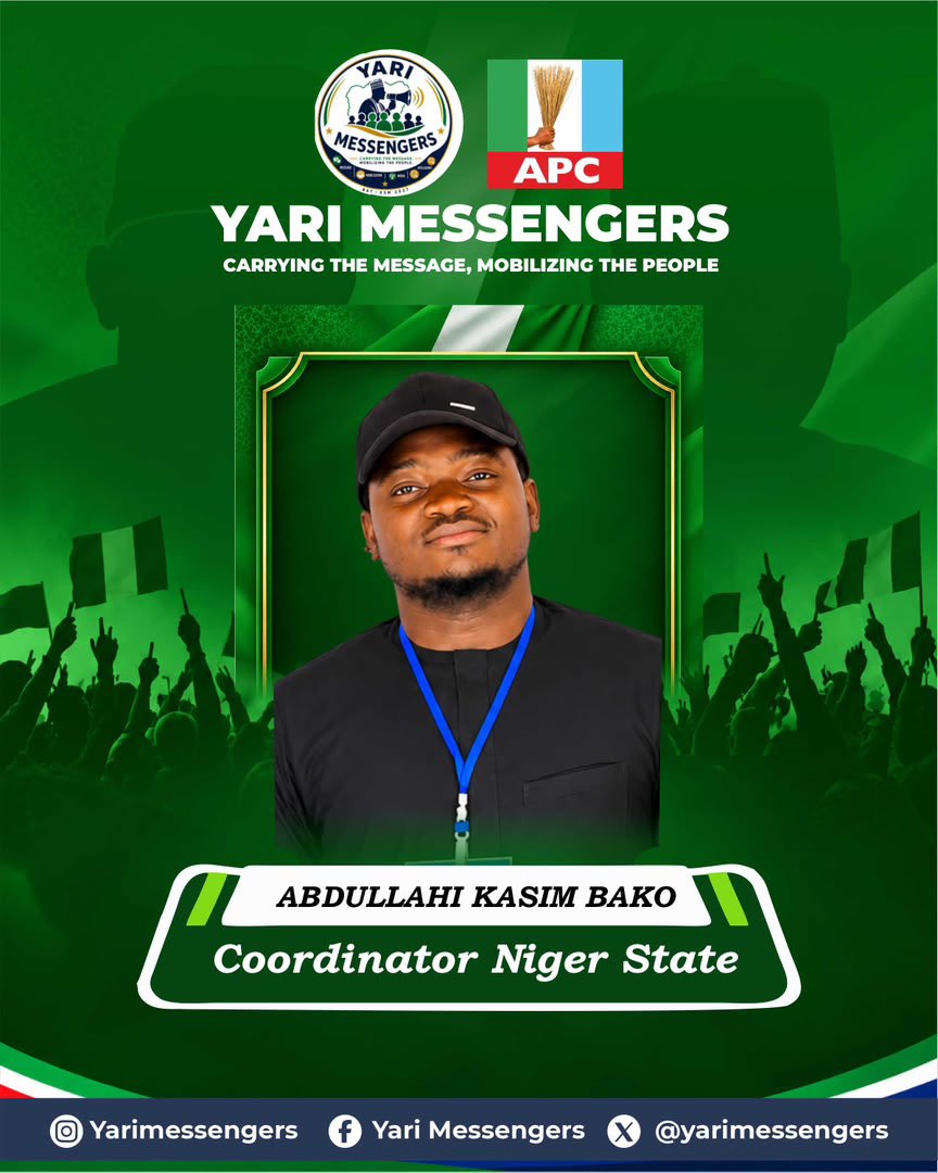 Yarimessengers's tweet photo. in the North-Central Zone.

These coordinators represent our commitment to building a strong, organized and people-focused movement across the region.

Here are our Coordinators for the North-Central States:
Benue State – Hon. Igbudu O. Victor
Kogi State – Hon. Obadiah S. Eta https://t.co/HFeqrSSF1V