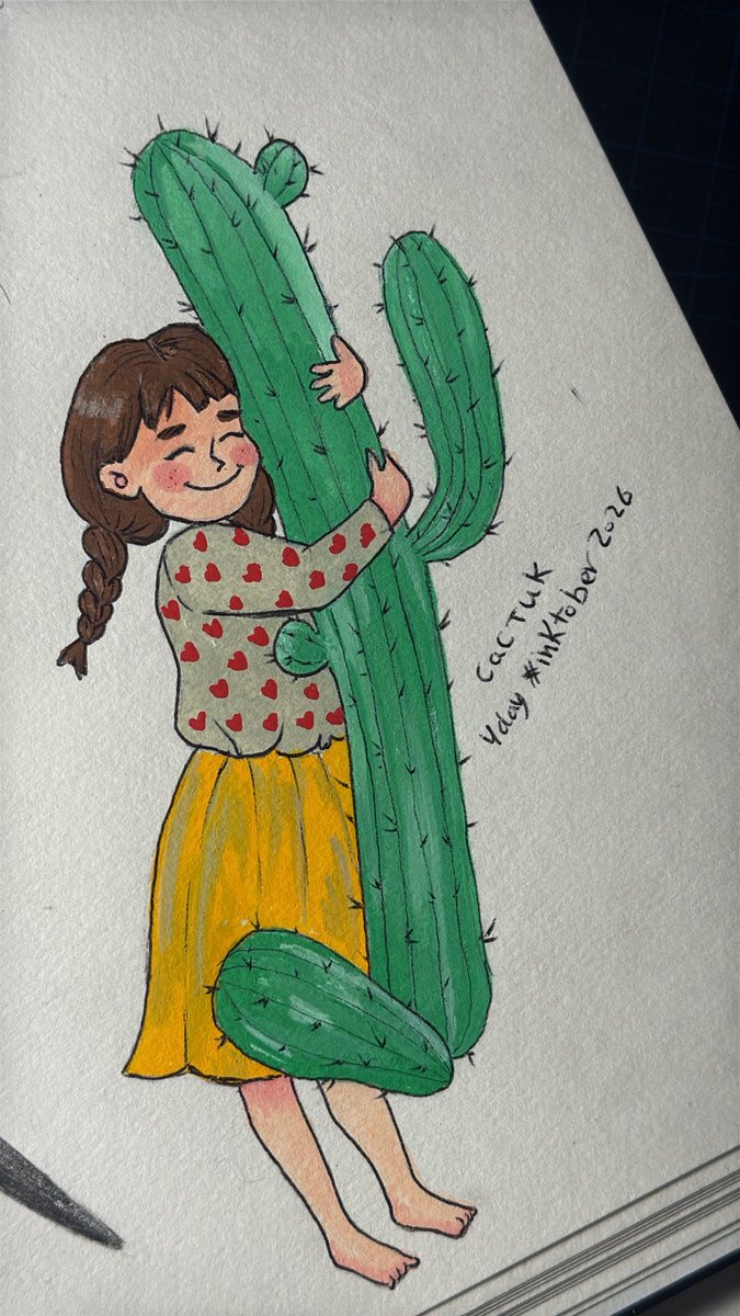 eudh2000's tweet photo. 4 day - CACTUK  #inktober2026 https://t.co/WC8CMJULni