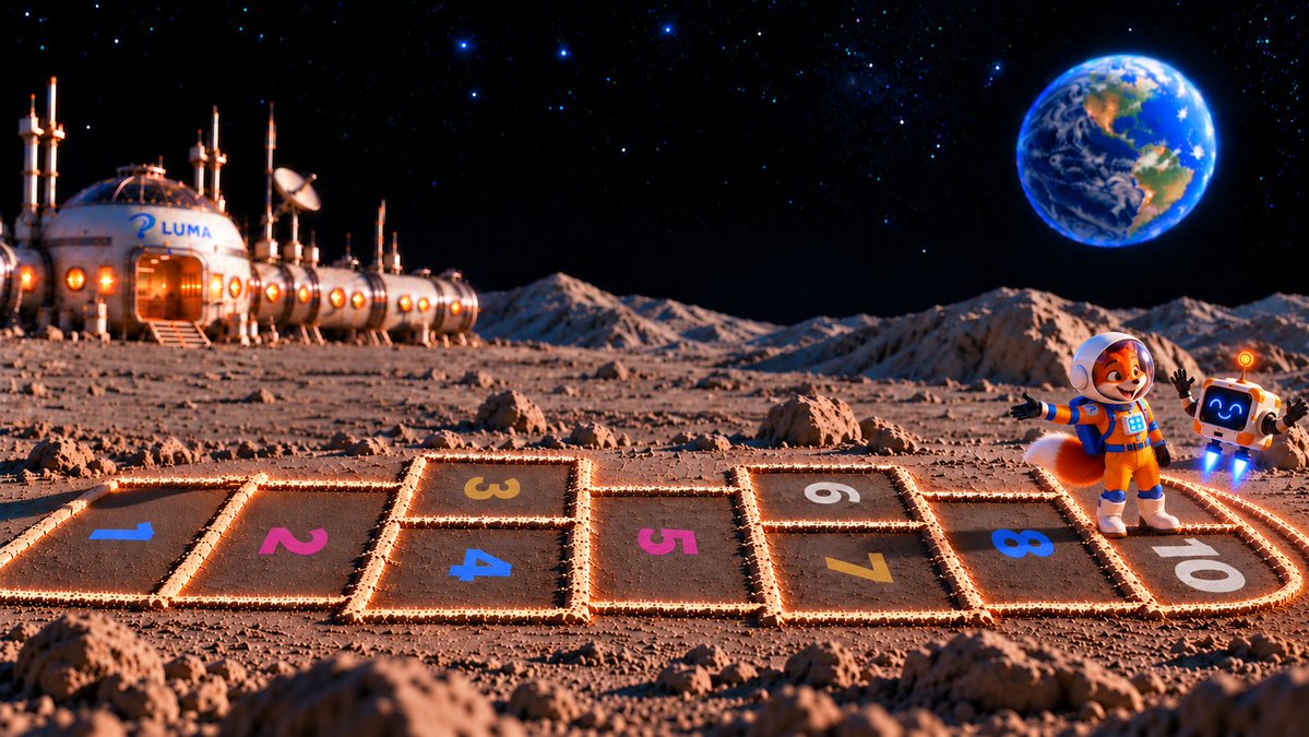 LumaLunarFox's tweet photo. Hop.
Hop.
Hop.

One square after another.

Not too far.
Not too high.

Just right.

She landed in the last square with both boots inside the lines.

Pip spun in a happy circle.

“You did it!”

Luma grinned.

“Your turn.” https://t.co/LH4q9tbk3R