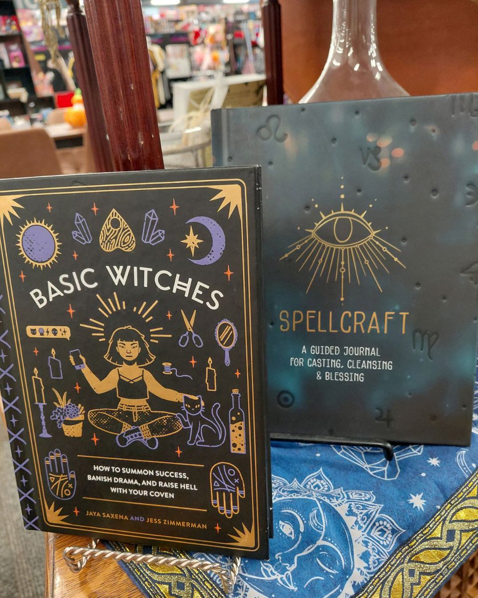 bookmans's tweet photo. We've got the books, you bring the broomstick. 🧹🐈‍⬛

Come into Bookmans and stock up on a little witchy magic this season. 🔮

#BookmansFinds #Witch https://t.co/bZxDDrB0pS
