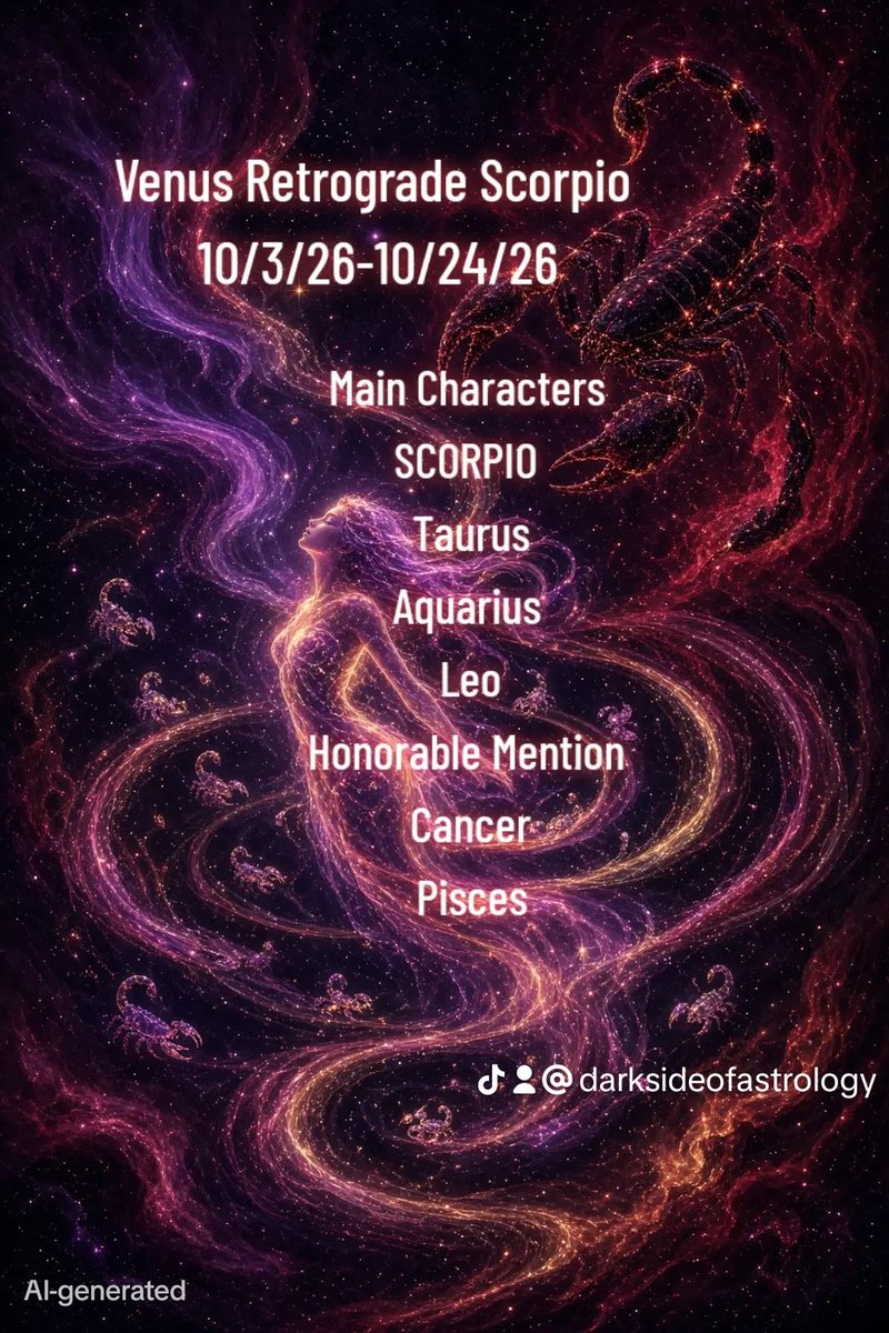 TravelingGypsy0's tweet photo. Venus stationed retrograde on the 3rd of October and I know you all felt it heavily. The astrological energy at this time is purposeful, intentional, and all consuming. Suppressed emotions, unresolved emotions, sacral chakra detoxification, obsession, uncontrollable jealousy, https://t.co/0PqSummiBj