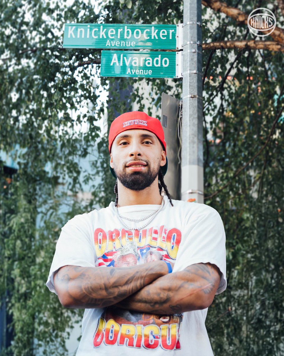 nyknicks's tweet photo. Alvarado Ave is open for business 🙌 congrats to @AlvaradoJose15 for the honorary street naming in Bushwick https://t.co/u0r0WUqBRA