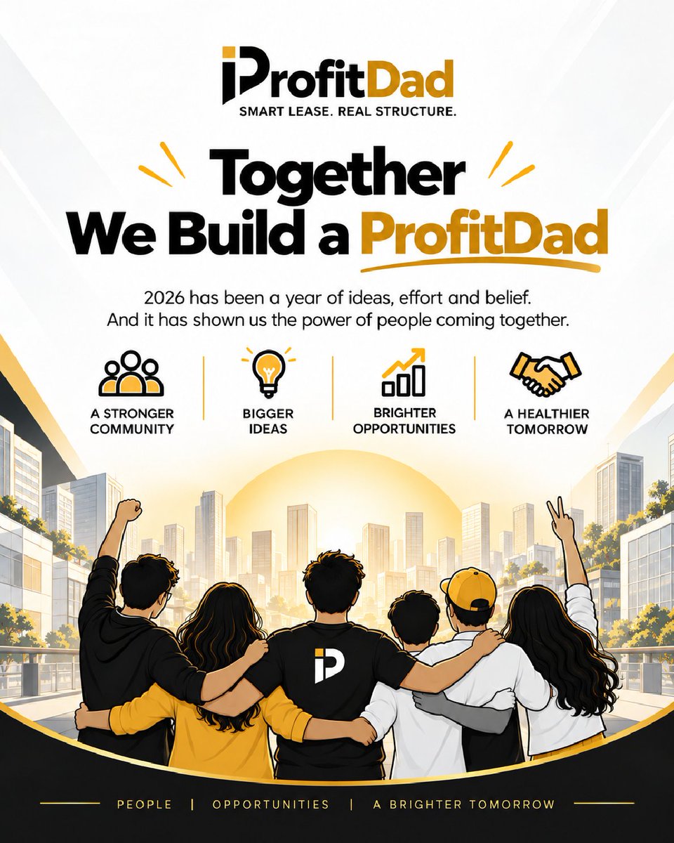 profitdad_ltd's tweet photo. Leasing never had real structure. So we built one.

That idea became PROFITDAD.

Smart Lease. Real Structure. Not just our tagline — the reason we exist.

131 DAYS TO GO.
#PROFITDAD #150DaysToGo #SmartLeaseRealStructure #BuiltOnStructure https://t.co/7FEVHYln9W
