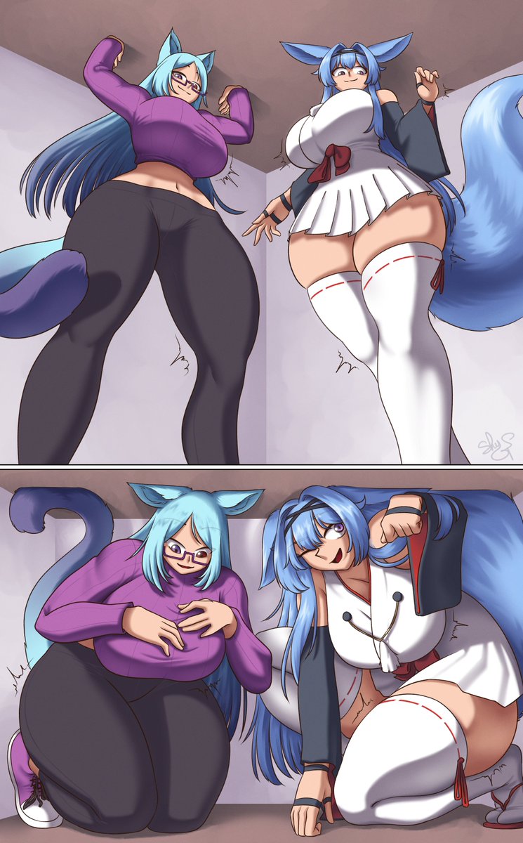 ShyGTS_alt's tweet photo. Don't worry too much about them growing, it's only a momentary side effect !
Comm 2/5 for @HieiriS !
#giantess #Sizetwitter #sfwgt https://t.co/qCBZLnubZS