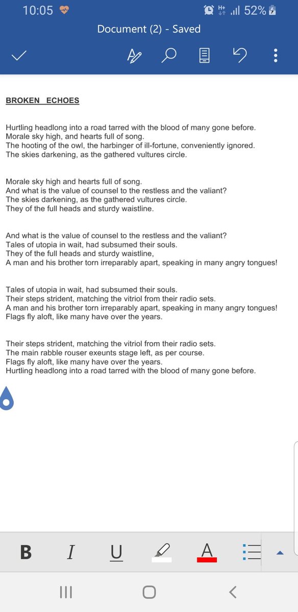 JN_Chukwudi's tweet photo. DAY 3 OF THE OCTOBER-VERSE:
This poem by @nnamdi_EW is a beautifully constructed piece about political fanaticism, historical repetition, and the tragic human cost of collective delusion. https://t.co/O7B0SSbpQ5