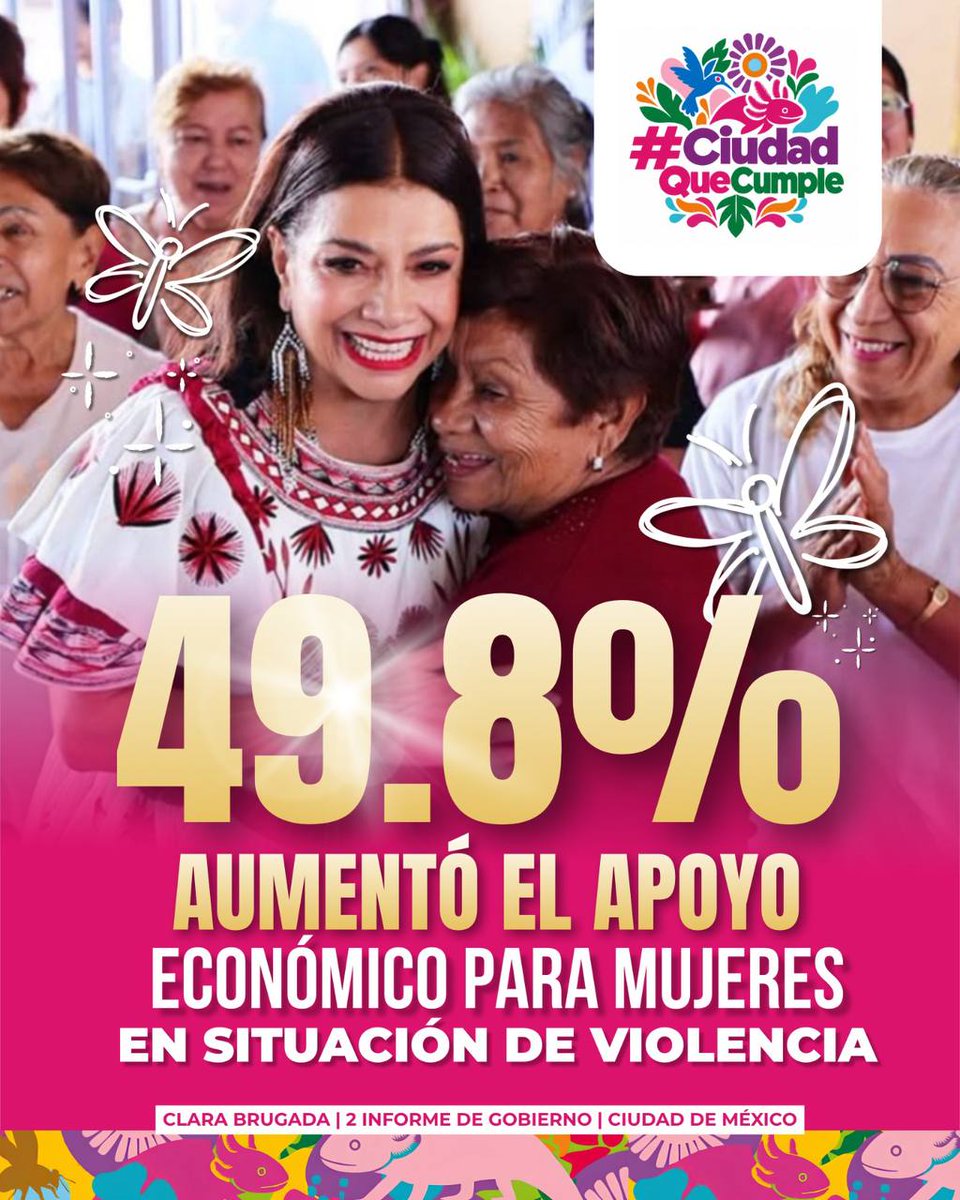 Emilyyytap's tweet photo. sin autonomía económica no hay liberación de la mujer 🙏, la violencia económica existe y esta es una gran forma de erradicarla, tqm Clarita 💜💜✨✨
#CiudadQueCumple
#ClaraDaResultados https://t.co/2Q3kbG95wD
