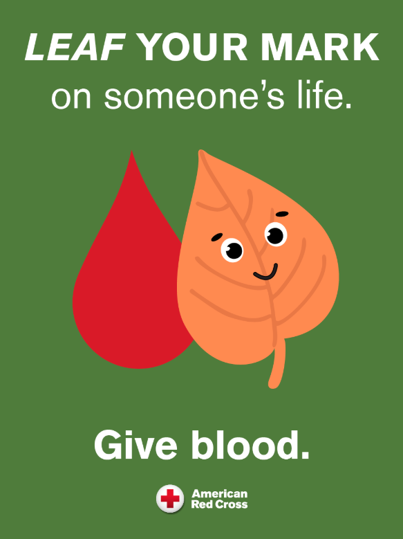 RedCrossNW's tweet photo. Pumpkin spice is back. Football is back. Sweater weather is back. And the need for blood and platelets? It never left. Make your appointment to give now: https://t.co/qfUCpqHBXM https://t.co/mKaVARA4Vg