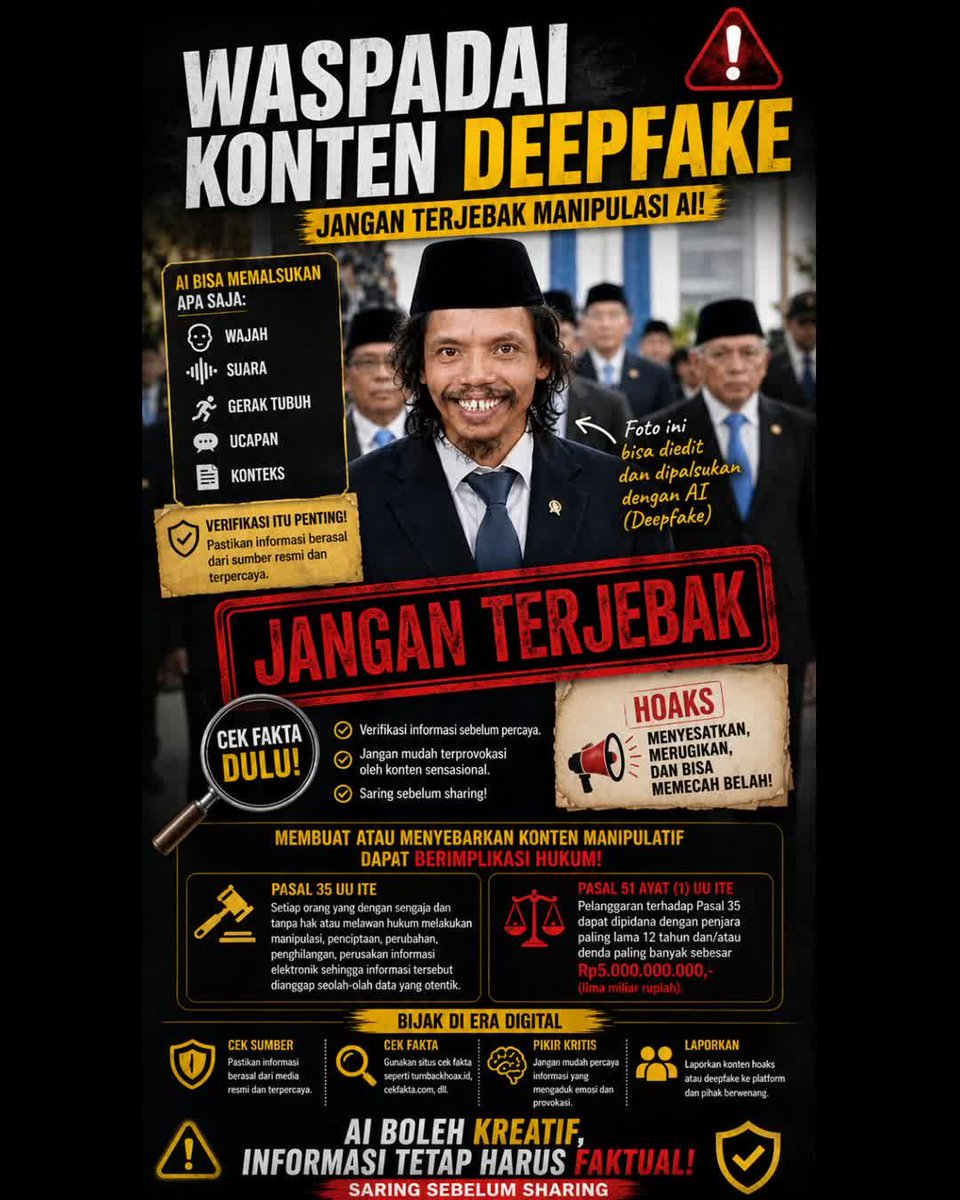 AsmuniDavid's tweet photo. Verifikasi informasi! Jangan mudah tergiur berita palsu.
Industri Terus Berlanjut, Struktur Pemerintahan Terus Dievaluasi https://t.co/je26NMOJIT