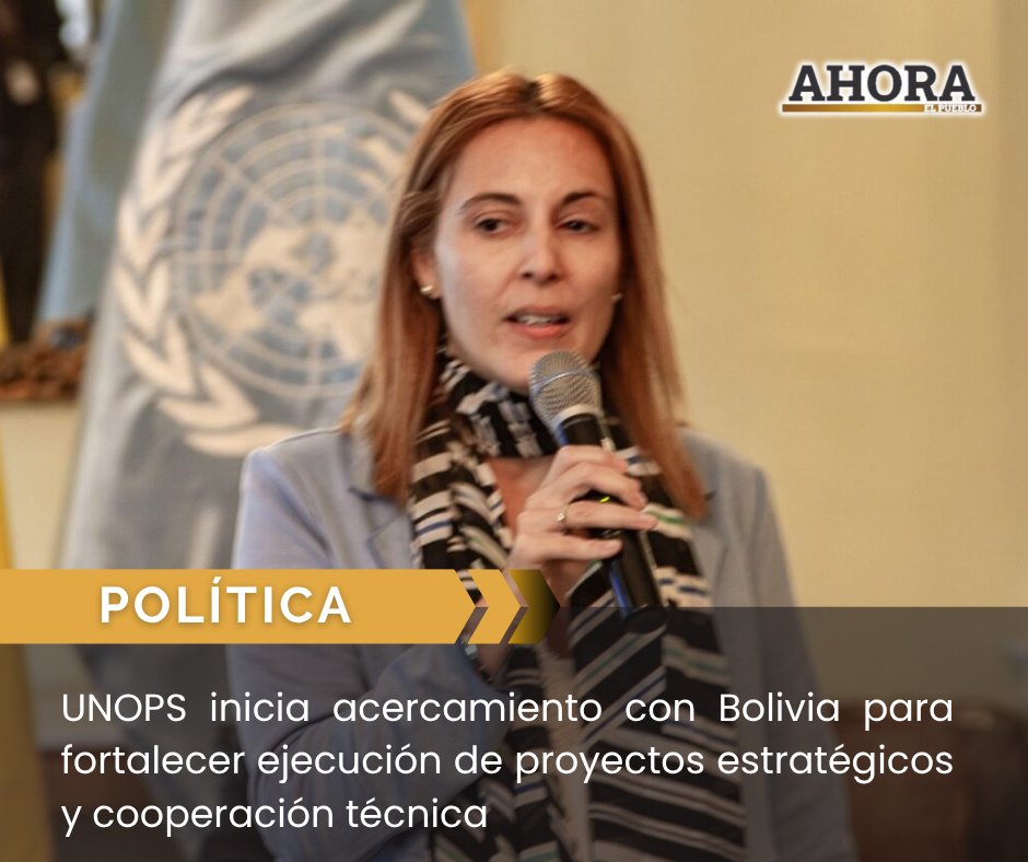 ahora_elpueblo's tweet photo. UNOPS ABRE ACERCAMIENTO CON BOLIVIA PARA PROYECTOS ESTRATÉGICOS
UNOPS explora con Bolivia mecanismos de cooperación técnica para mejorar la ejecución de proyectos de infraestructura, adquisiciones y desarrollo sostenible.
Lee la nota aquí ⤵️ https://t.co/Pd8hywx6PS
#UNOPS https://t.co/Dzk2WgsswL