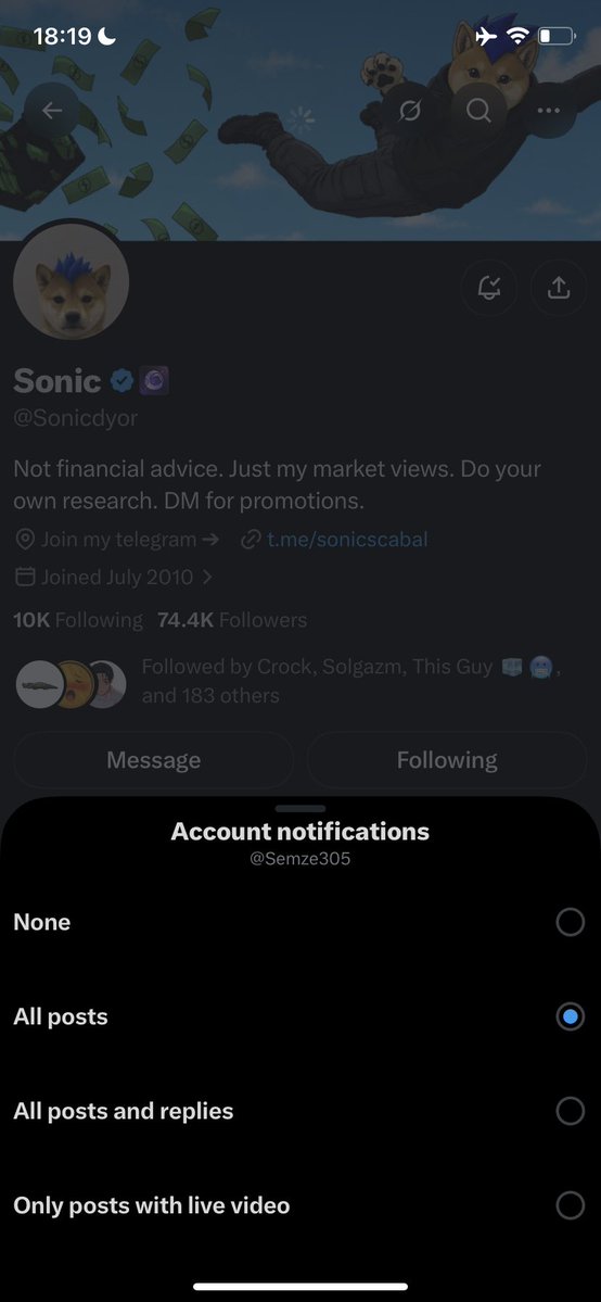 Semze305's tweet photo. @Sonicdyor 9E9gWik5oqEXhv2TtDMshXJ74pPcxwYzcvrA4K72a783

Thanks sonic hope to win https://t.co/V3S3duNS73