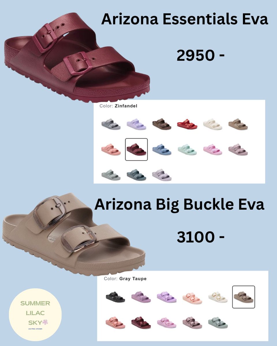 summerlilacsky's tweet photo. ✱  pre-order birkenstock  ✱

˗ˏˋ ราคารวมส่ง ´ˎ˗ 

*รับมัดจำ* 
ชิ้นอื่นก็รับค่ะ สอบถามก่อนได้  ·͜·♡

#พรีเมกา #พรีออเดอร์เมกา #พรีออเดอร์อเมกา #birkenstockthailand #พรีbirkenstock #birkenstockth https://t.co/M2dwugkI8d