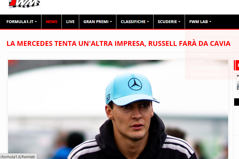 icelady8704's tweet photo. @MercedesAMGF1 @akkodis_global The Italian press wrote on 18/09/2026 that George would be used as a guinea pig to test the PU’s reliability  and that it might’ve been better if it failed, exposing an issue to fix over winter. Now that it happened today, what do you have to say? https://t.co/9umBkNorf0
