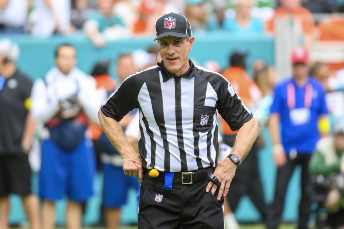 JayDanielsMVP's tweet photo. Alan Eck officiated today’s #Commanders game vs the Colts

Eck grew up as a Eagles fan. His record officiating Eagles games? 8-1 https://t.co/vldWHYUnR5