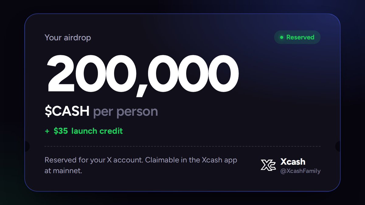 XcashFamily's tweet photo. FAMILY, CHECK YOUR PORTFOLIOS 👀

https://t.co/EUUSjF6rtp

Closing soon https://t.co/AAybXlfUQv
