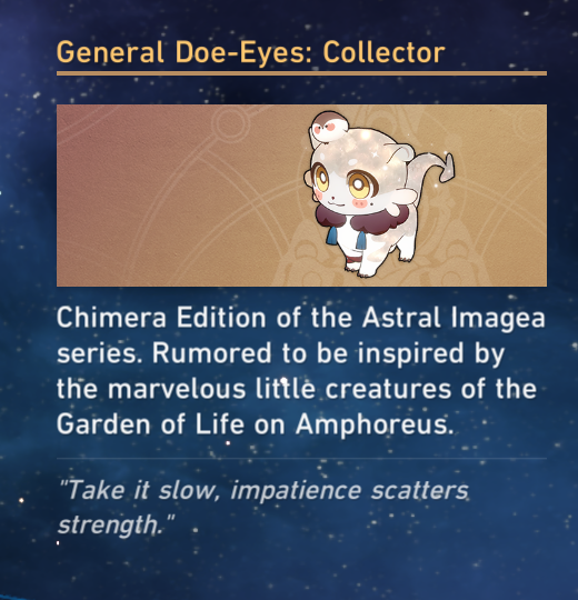 sunphais's tweet photo. open trade, astral trendibles open chimera honkai #hsr #chimeratrade #hsrtwt #astralimageas
SERVER: America
HAVE: general doe-eyes collector / jingyuan collector
WANT: vigethos collector / phainon collector
ty!! ^_^~ tell me if you're interested! https://t.co/d7i0O4pD78