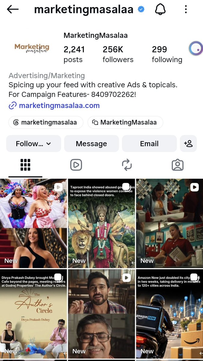 VidhwansakD's tweet photo. यह एक marketing Instagram handle है जो हमारे देवी देवताओं को target कर रहा है
#TargetingHindus
#InsultingHinduGods
#Hinduphobia
@Randomsenaog @VHPDigital
@BajrangDalOrg @HPhobiaWatch https://t.co/mqk3pKBOSk