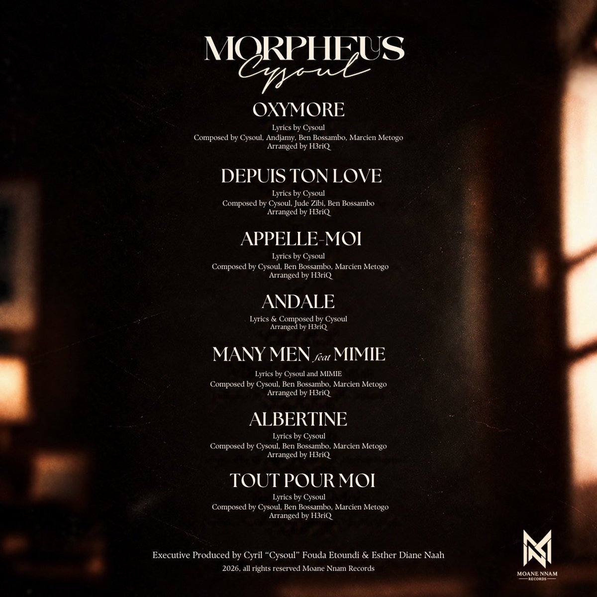 CysoulOfficiel's tweet photo. Je lis vos retours et ça me touche de voir que certaines chansons de MORPHEUS trouvent leur place dans vos playlists.

Merci à Ben, Marcien, Jude, H3riQ, Andjamy et  MIMIE pour leur talent et toutes ces heures de travail. 

MORPHEUS porte mon nom, mais c'est aussi grâce à eux 🤎 https://t.co/4WrUqL9EL1