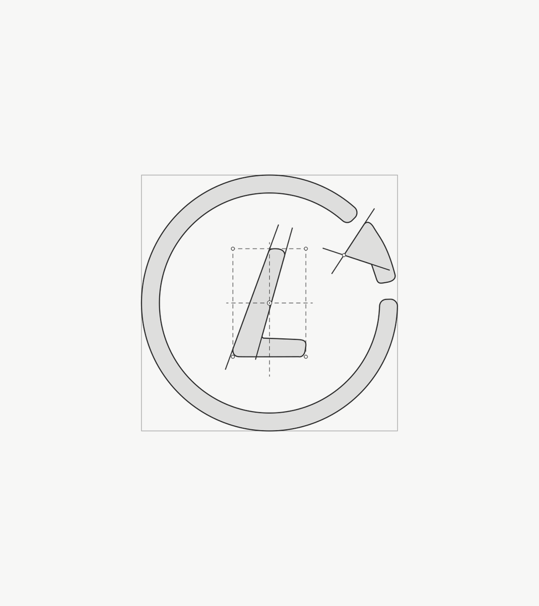 Choley_Bhature's tweet photo. Logo grid experimentation @LotiqLab ✨ https://t.co/JBfw73O6SR