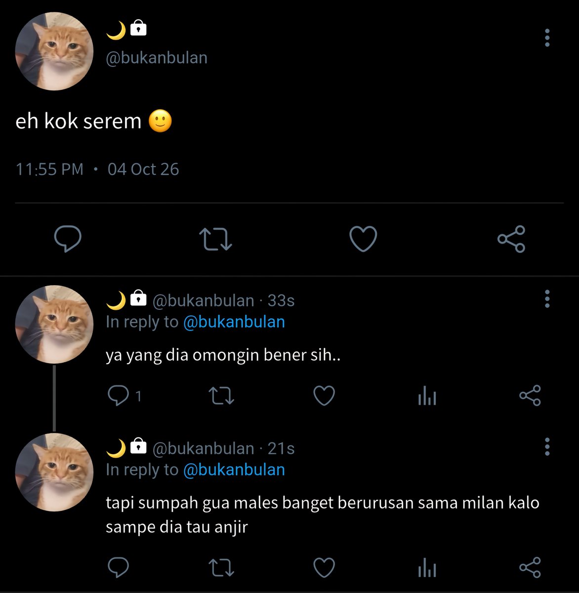 cuzenitttm's tweet photo. 029. kok serem 😭 https://t.co/vAxHxnAnM9