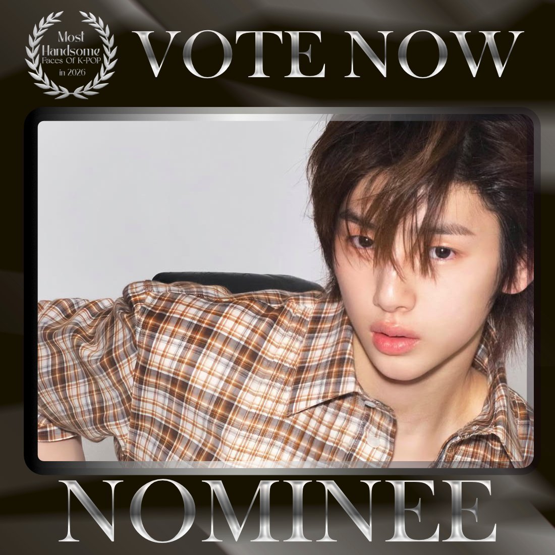 TOP100KPOP's tweet photo. JUHOON (CORTIS) is nominated for Most Handsome Faces of K-POP in 2026.

🚨 LAST DAYS TO VOTE!!!
👉 VOTE: https://t.co/KQkXdYXZrL https://t.co/KD6CaZ4Yu3