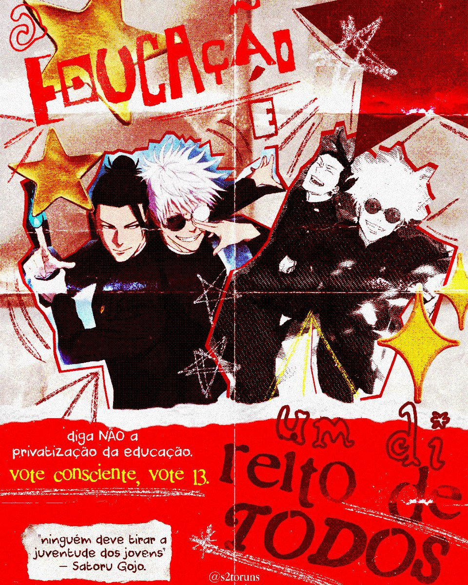 s2toruns's tweet photo. satosugu shippers, votem conscientes!
#satosugu 13. https://t.co/ARnwXbKZnI