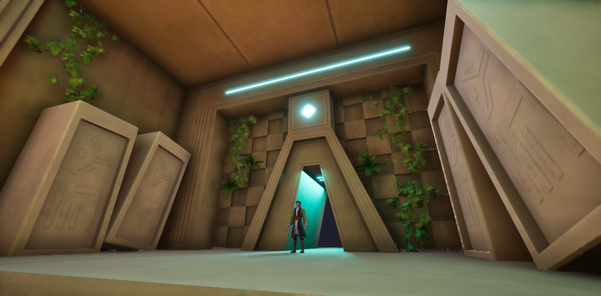 Dontiki33's tweet photo. Back after a few weeks with no internet. I’ve been building the interior parkour for Force Academy’s temple—modular trial rooms, stepping stones, and moving ledges.

#UEFN #FortniteCreative #GameDev https://t.co/cEbgD6R1Ol
