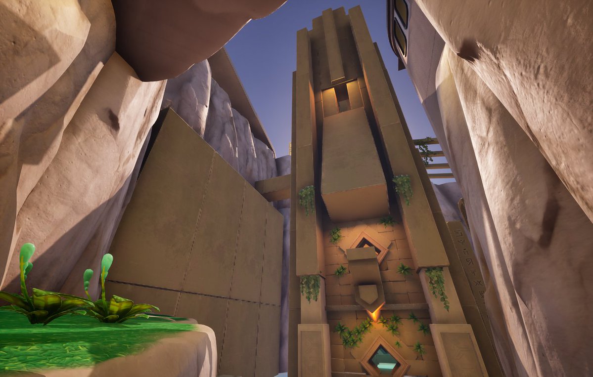 Dontiki33's tweet photo. Back after a few weeks with no internet. I’ve been building the interior parkour for Force Academy’s temple—modular trial rooms, stepping stones, and moving ledges.

#UEFN #FortniteCreative #GameDev https://t.co/cEbgD6R1Ol