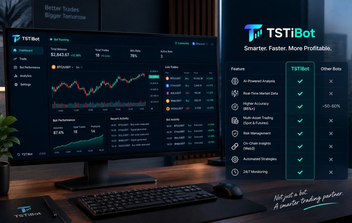 Snosky0125's tweet photo. TSTiBot combines AI-powered analysis, real-time market data, Web3 insights, automated strategies, and risk management — all in one place.

@CyreneAI @RobinhoodApp https://t.co/DNnUoiamtW