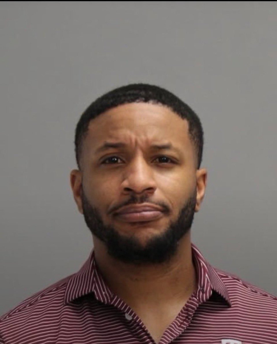 TheCulturePeak's tweet photo. BenDaDonnn and his security guard’s mugshots after being tased and arrested following the Texas A&amp;M football game https://t.co/8ErIbsYvSR