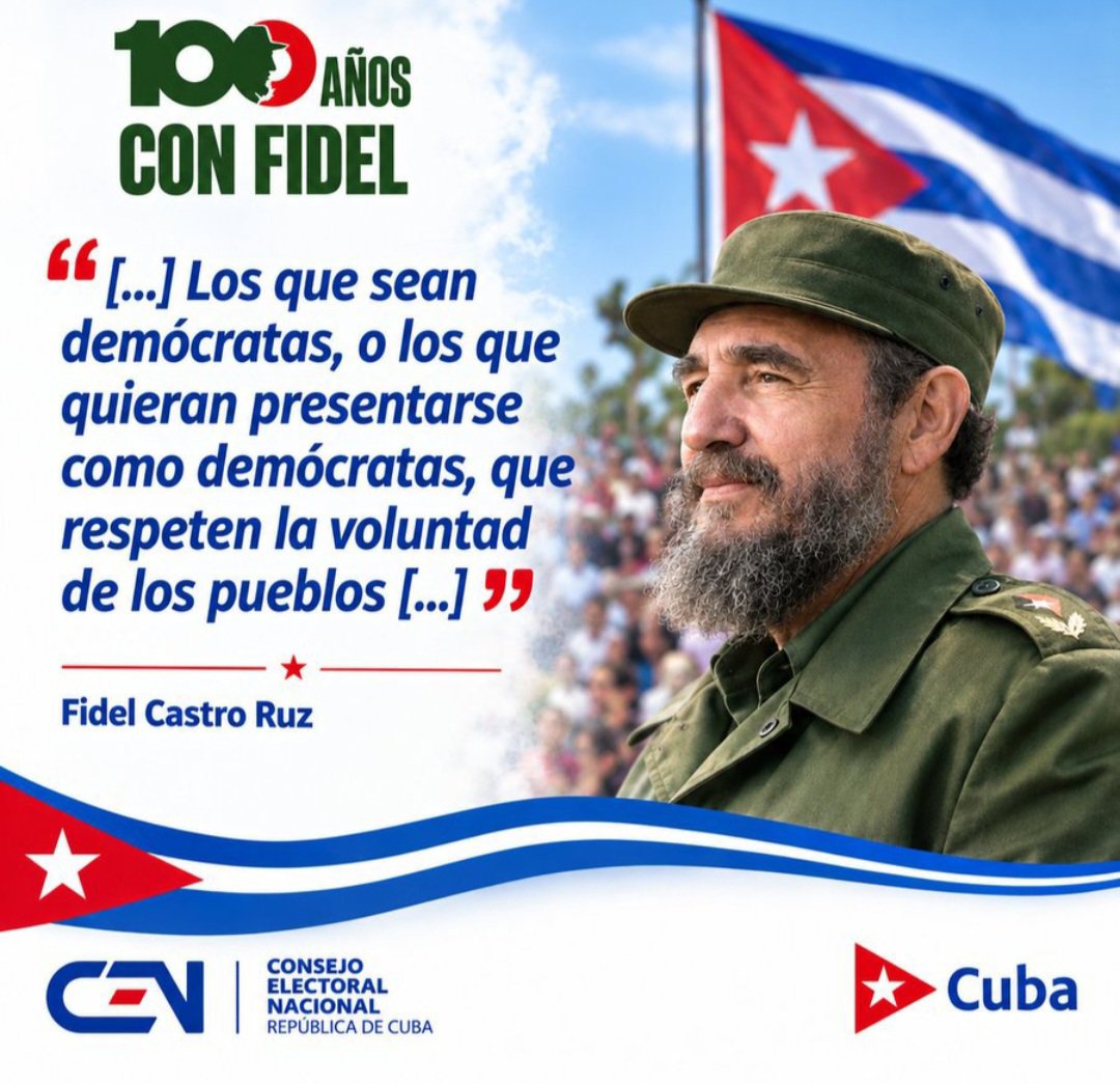 AlinaCENCuba's tweet photo. Fidel entre nosotros.El pueblo entero en un líder #JuntosPorLaDemocracia #Cuba https://t.co/7RqZZlvRnZ