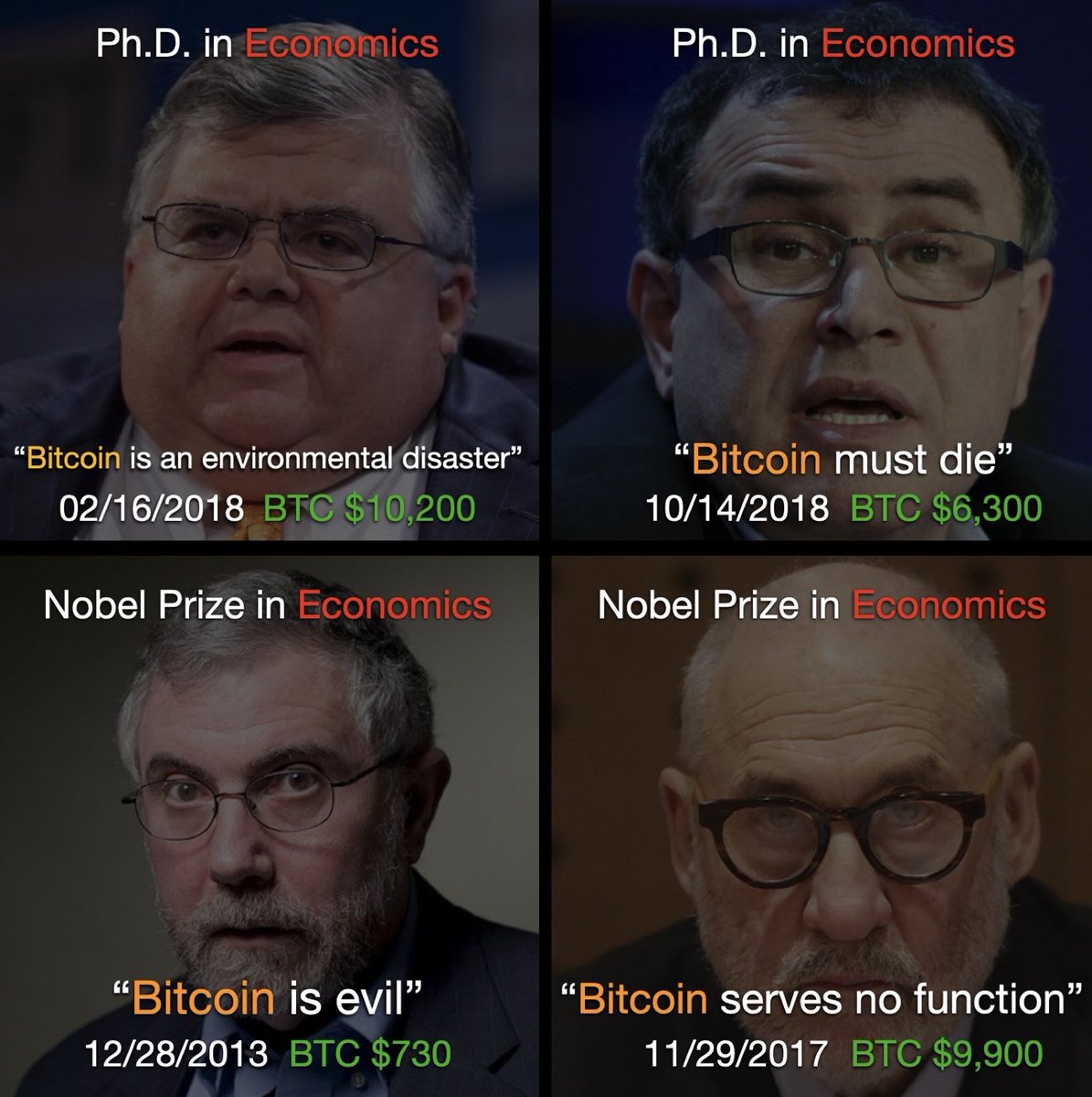 BitcoinPlasma's tweet photo. @RonSwanonson So you expect me to believe that these brilliant economists were wrong about Bitcoin now that it trades at $85,000? https://t.co/0MV5eyMmTc