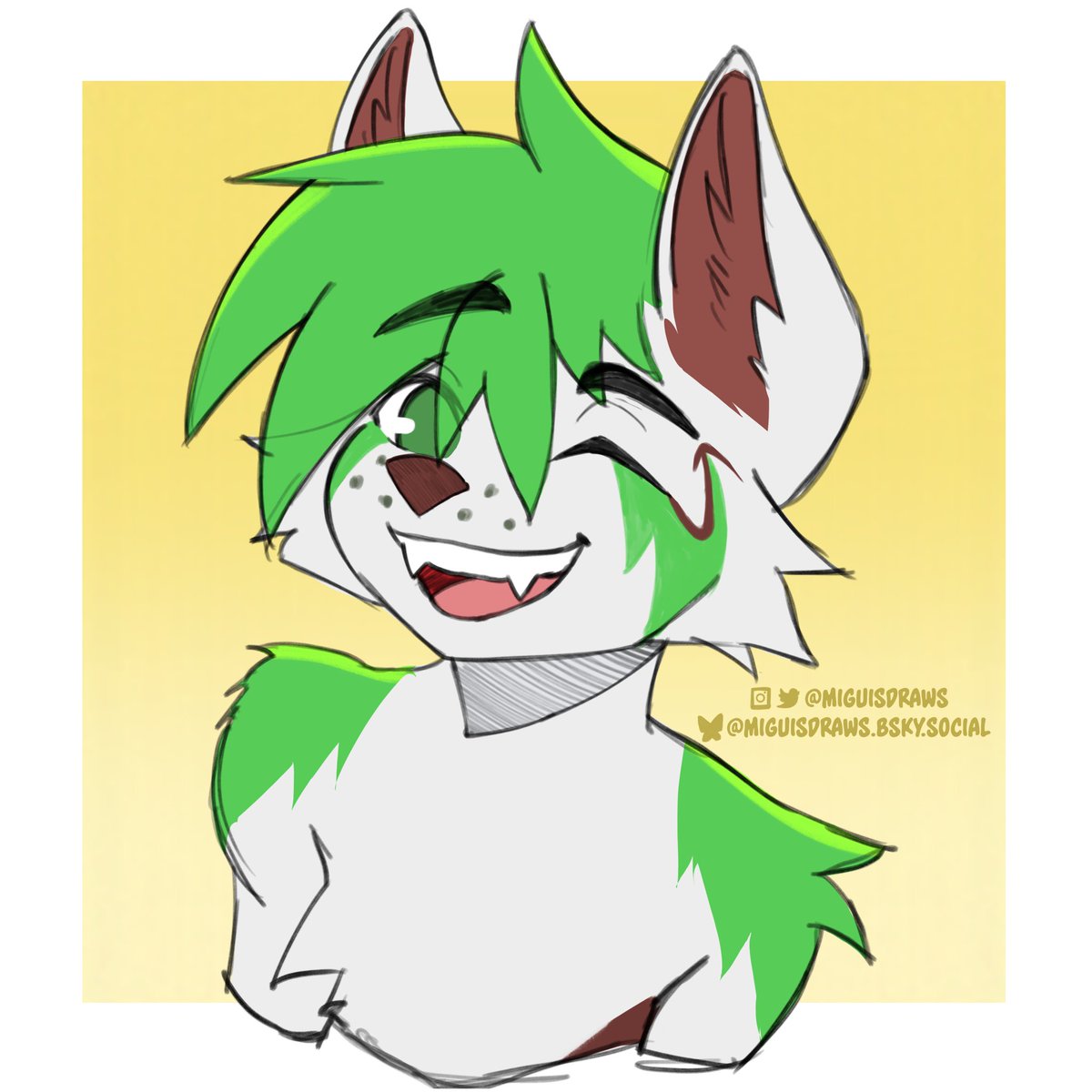MiguisDraws's tweet photo. Portrait sketch commission for acidytt

Likes, shares, and comments are appreciated :3

#furry #furryart #furrycommission #furrycommissionsopen https://t.co/gMm5rrrAMR