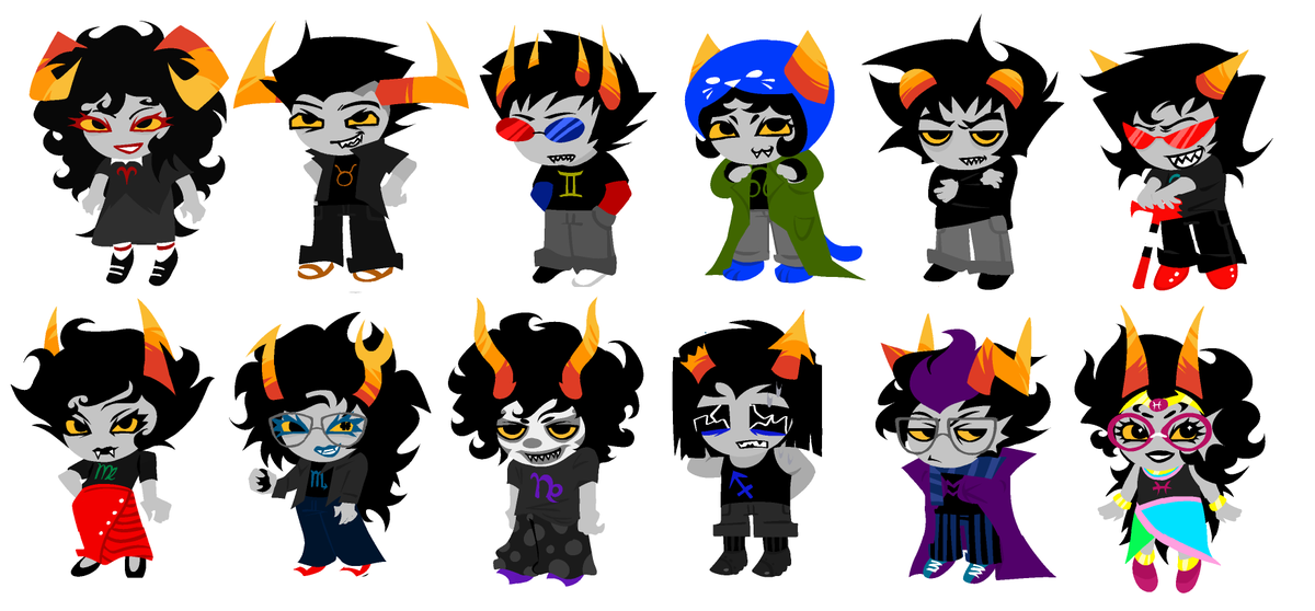 cotarrdsolution's tweet photo. finally finished eeryone #homestuck https://t.co/Xz01eihTE4