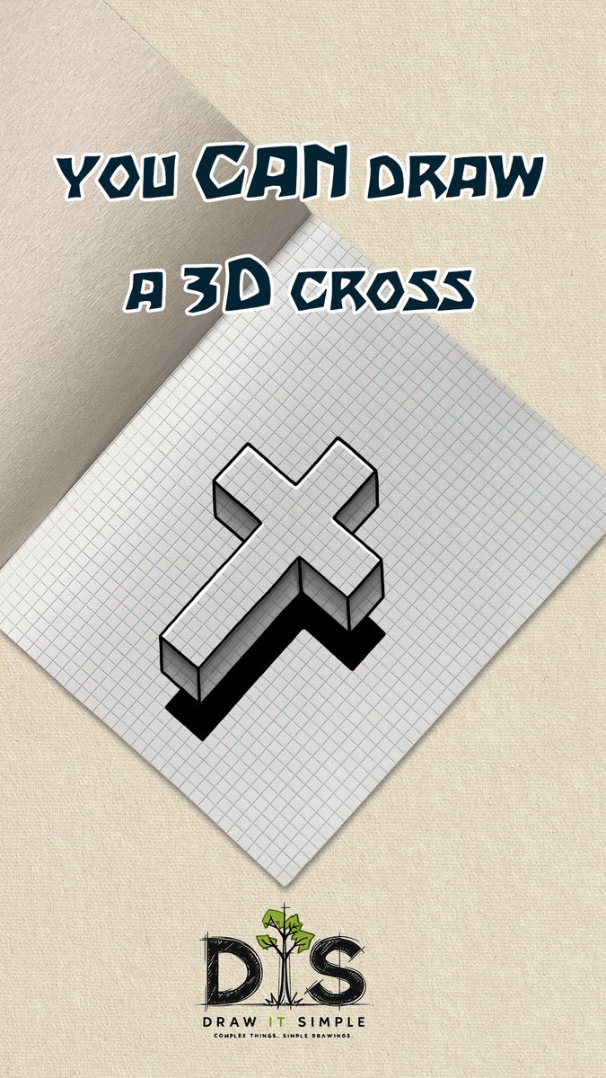 DrawItSimple_'s tweet photo. You CAN Draw a #3d Cross — Draw It Simple #howtodraw #drawingtutorial #drawingchallenge #inkdrawing #arttutorials #drawingtutorials #dibujos #desenez #cross #cruce #comodibujar #desenez #menggambar #paanogumuhit https://t.co/4OQDRATftN